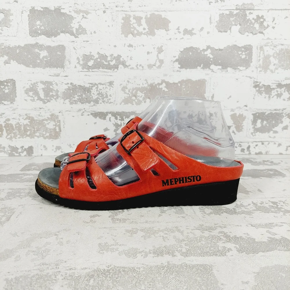 Mephisto Red Women's Sandals - Picture 3 of 12